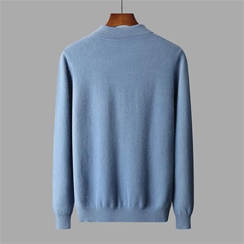 Dcvmvmn Men's Winter Wool Sweater Medium Thick Loose Long Sleeved Knitted Jumper Solid Pullovers2