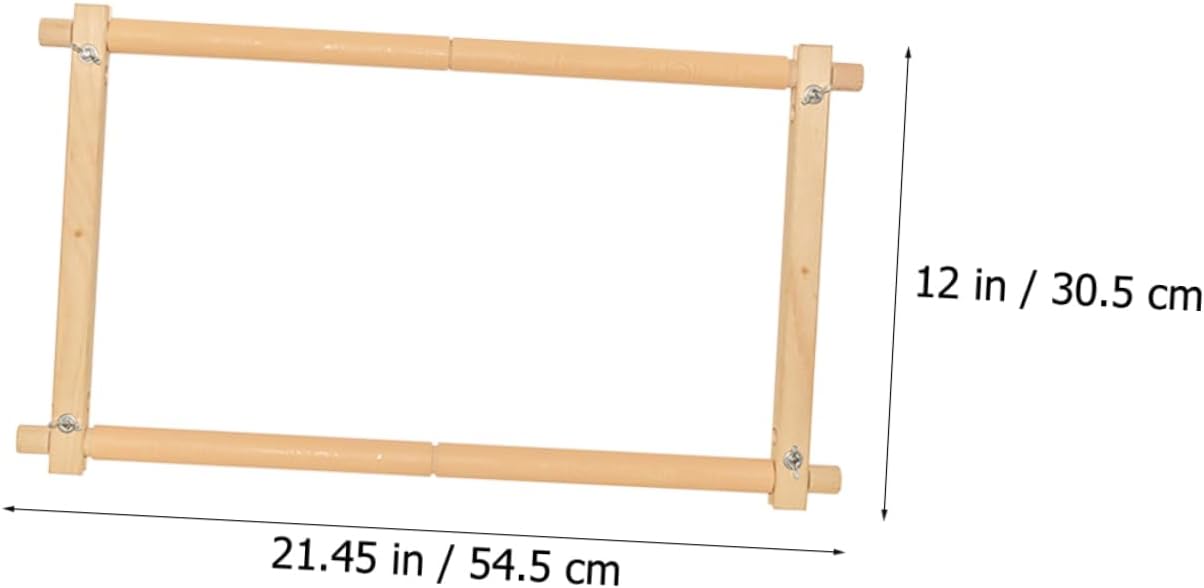 OHPHCALL Wooden Embroidery Stand Cross Stitch Fixing Frame Sewing Organizer for Supplies