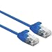 Produktbild ROLINE UTP DataCenter Patchkabel Kat.6A, LSOH, Slim, blau, 0,5 m