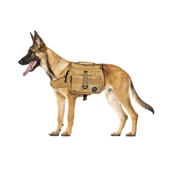 Himal-Outdoors-Dog-Backpack-for-Large-Dog-Dog-Pack-Hound-Travel-Camping-Hiking-Bag-Saddle-Bag-Rucksack-with-Side-Pockets-Adjustable-Strap Himal Outdoors Dog Backpack - Dog Pack Hound Travel Camping Hiking Bag