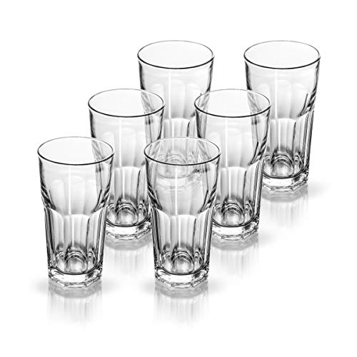 SIXBY Longdrink Marocco - Latte Macchiato Glasses 280ml, Glass, Pack of 6, Colourless (Clear) Or Transparent - Image 2