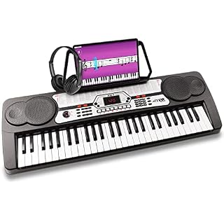 MAX KB7 Clavier électronique pour débutant avec casque audio, Piano numérique 54 touches, Fonction d’enregistrement, 2… - Les Beatles, Paul McCartney, John Lennon, RIngo Starr, George Harrison