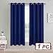PONY DANCE Cortinas Opacas Azules -Juego de Cortinas Infantiles Niños par Ventana...
