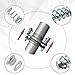 Lyxheth 2PCS Exhaust Bolt and Spring, Exhaust Manifold Bolts, Automotive Spring Repair Replacement Exhaust Bolt Kit for Exhaust Systems, M10x1.5mm Exhaust Spring Bolt & Nut Harware Kit Fit Most Cars