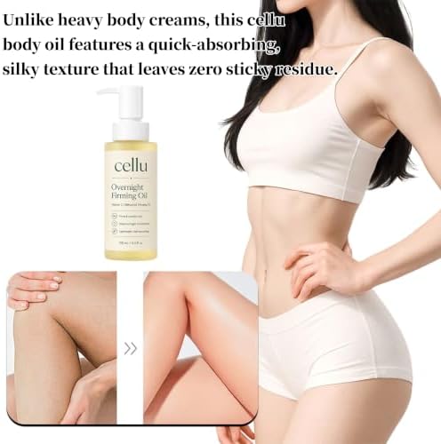 Cellu Overnight Firming Oil, 2026 New Advanced Cellu Body Oil, 3.4 FL Oz