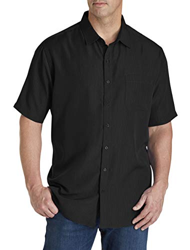 Harbor Bay by DXL Men's Big and Tall Microfiber Comfort Grid Sport Shirt