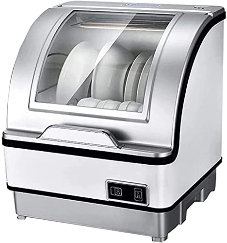 Compact Countertop Dishwasher Portable Dishwasher Machine 3 Washing Program Air-Dry Function and Dish Rack for Small Dorm Apartm