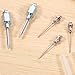 Azefnuhk 5Pcs Precision Grease Needle Tips Kit, Carbon Steel Injector Tips, Grease Needle Dispenser for Lubricating in Tight Spaces Deep Metal Holes Automotive Industrial Applications