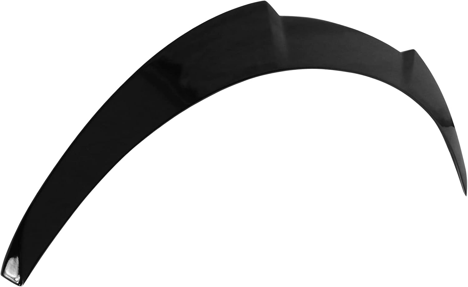 IKON MOTORSPORTS, Trunk Spoiler Compatible with 2017-2023 Tesla Model 3, Gloss Black ABS Plastic IKON Style Rear Spoiler Wing, 2018 2019 2020