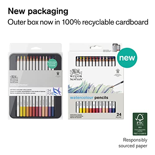 Winsor & Newton 0490015 Studio Collection Artist Pencils, Watercolor Pencils thumb #1