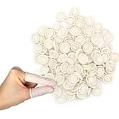 100pcs Doigtiers en Latex, Doigtiers en Latex, Doigts de Protection imperméables du Bout des Doigts, Doigts de Protection contre les blessures aux Doigts, Doigts imperméables pour Tatouage