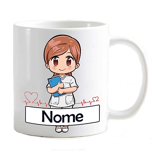 csm informatica Tazza personalizzabile con tuo nome Oss idea regalo x collega Attestato corso Professioni sanitarie infermiera Ostetrica Assistente lavoro