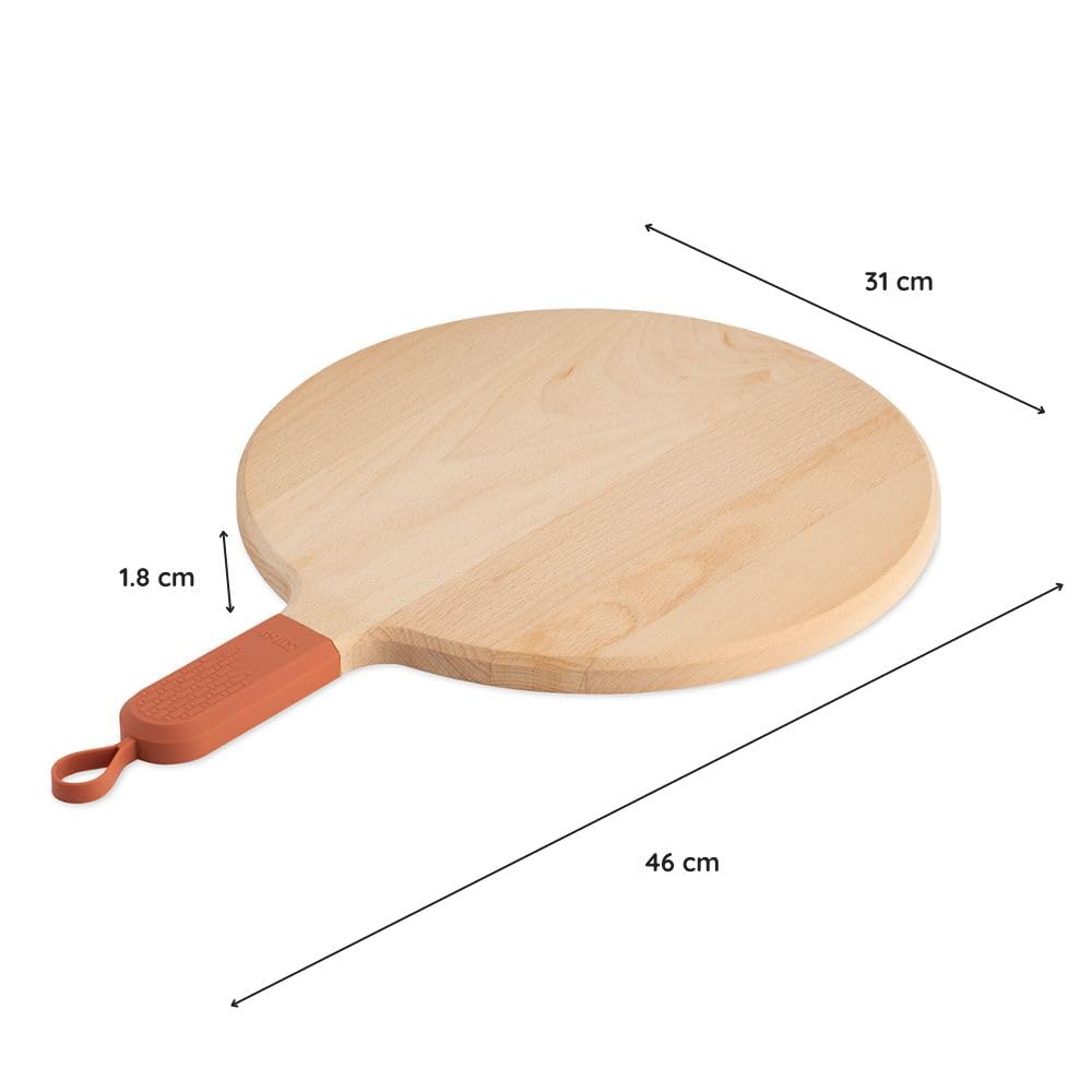 ZiiPa Sora Ahşap Pizza Sunum Tahtası Terracotta