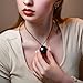 Karelian Heritage 100% Effective Shungite Necklace | Bad Vibes Protection | Healing Energy Crystal Jewelry | Authentic Shungite Stone Pendant Amulet | Chakra Necklace for Meditation PE09