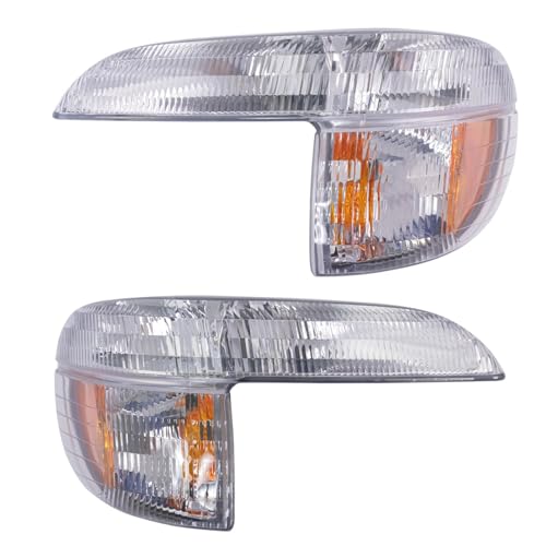 TRQ Corner Light Set Driver & Passenger Side Compatible with 1995-2001 Ford Explorer 1997 Mercury Mountaineer FO2520130 FO2521130