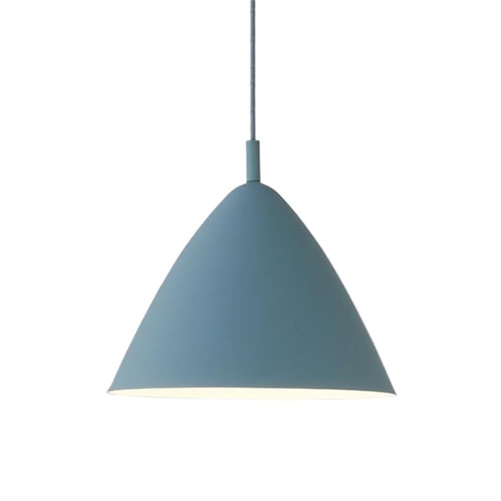 KBUUKYYXouy Colorful Metal Pendant Light Fixture for Kitchen Sink Minimalism Vintage Lighting, Nordic Simple Ceiling Hanging Lamp Chandelier for Over Island Dining Room(Blue,10.6in)