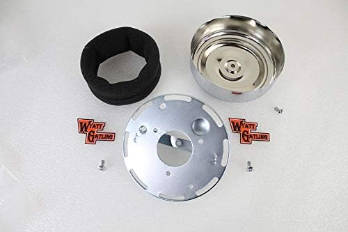7" Round Air Cleaner Kit with Chrome Cover, Fit FLH 2008-UP
