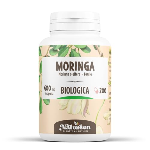 Moringa Oleifera Biologica - 400mg - 200 capsule...