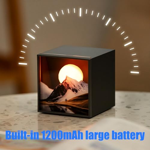 Lampe décorative Lunes de Montagne et veilleuse LED rechargeable design - 7