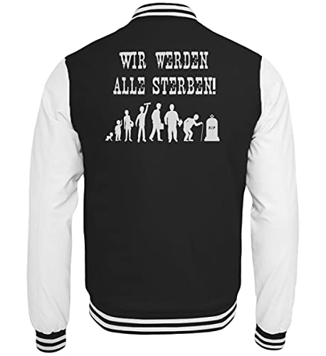 Veste de survêtement College Noir Taille M imprimé textuel décontracté style urbain