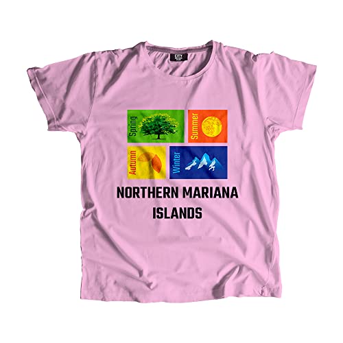 T-shirt Îles Mariannes du Nord rose : l'esprit d'évasion au quotidien