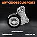 GLOCRORET Drive Belt tensioner Kit Fit for Jeep Compass/Patriot 2008-2017, Dodge Journey 2009-2017, Avenger 2008-2014, Caliber 2008-2012, for Chrysler 200 2011-2014, Sebring 2007-2010, 2.0L 2.4L