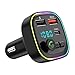 Trasmettitore Fm Bluetooth Auto,adattatore Radio,mp3 lettore musicale per auto,Chiamata Vivavoce,2 USB Port 5V/3A,Ricarica Rapida PD 20W,Tipo-C e QC3.0,Supporto TF Card/Chiavetta USB