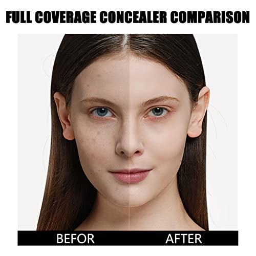 Concealer Contour Palette With Brush,3 In 1 Color Correcting Highlight Concealer Contour Makeup Palette,Color Corrector For Dark Circles，Contouring Foundation Palette Waterproof&Long-Lasting,Contouring Makeup Kit For Beginners Dark Circles.(Black) #TOP3