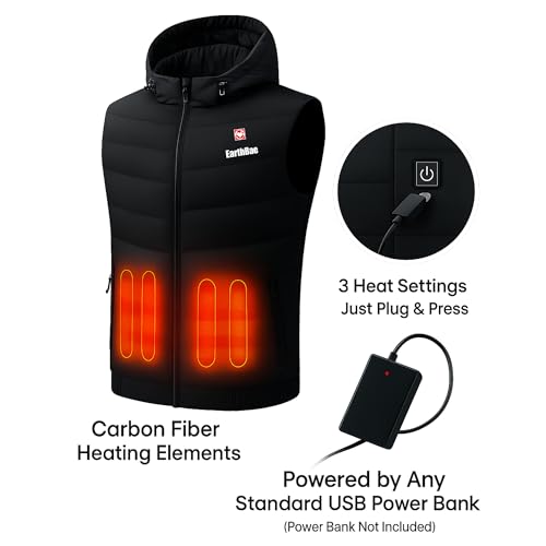 Kid's Heated Vest with Detachable Hood – Lightweight, Water-Resistant Winter Wear for Boys & Girls3