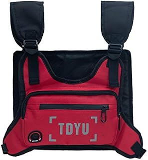 Klykon Chest Bag for Men Fashion Chest Rig Bag Pack Harness Reflective Utility