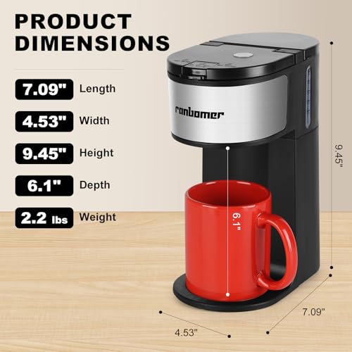 Ranbomer K Cup & Ground Coffee Maker