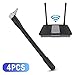 Natruss Wireless Antenna, External Antenna Black 4Pcs Routing Antenna, WiFi Antenna Antenna, for Routers for Home
