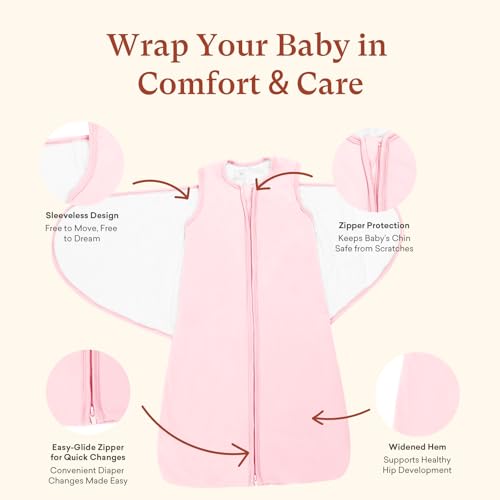 littogoose 1.0 TOG Swaddle Sleep Sack, Adjustable Wearable Blanket for Infants and Newborns 0-3 Months, Perfect for New Moms, X-Small