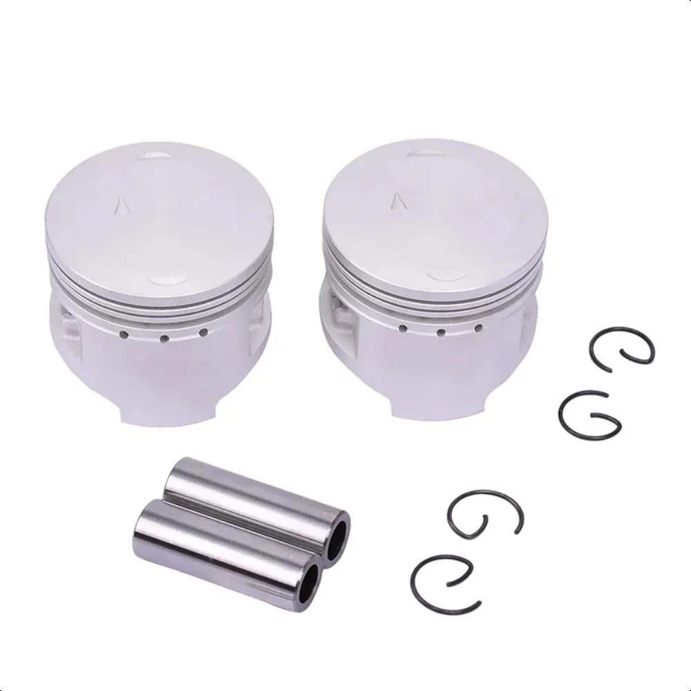 Pistones Anillos Pistón Motocicleta 49mm 2UJ-11638-00-00 Para XC125 Para GRIZZLY 125 YFM125GXGR XV250U Para RUTA XV250XCR V Para STAR XV250G Cilindro(Add 0.5MM)