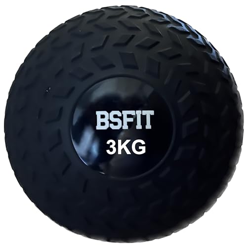 BSFIT® Slam Ball Balon Medicinal, Goma de Ejercicio. Descubre la Versatilidad de los Balones Medicinales, Medicine Ball en Tu Rutina de Ejercicios, Todos los Pesos (3KG)