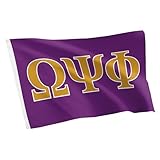 Desert Cactus Omega Psi Phi Flag OPPF Fraternity Greek Banner Large 3x5 feet Sign Decor (Letters)