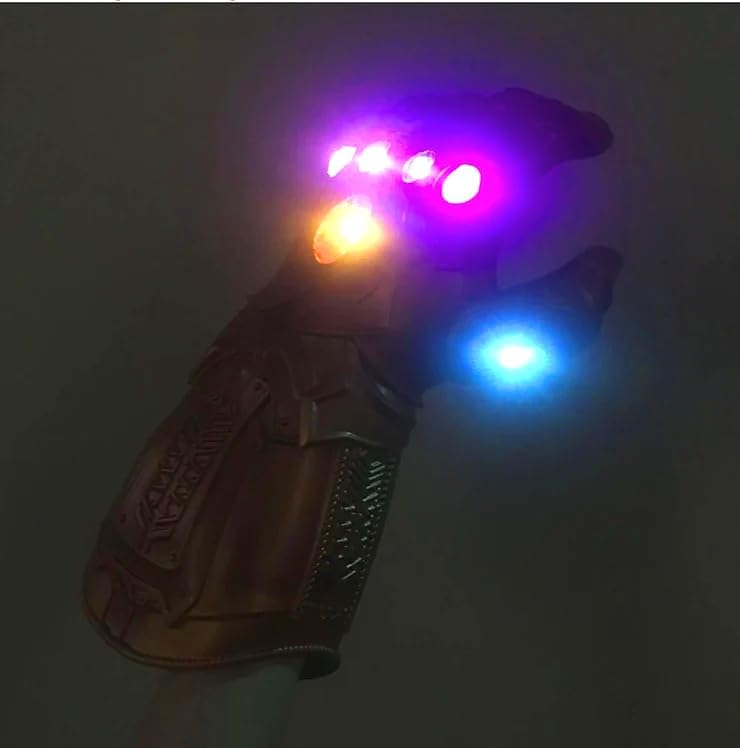 Miniatura 7 de Polyacer Guantelete del infinito, guantes electrónicos del infinito, guantelete del infinito de superhéroe, piedras del infinito iluminadas,
