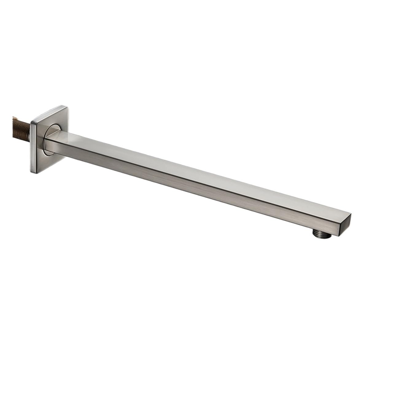 GUYTRM Cabezal de ducha de brazo fijo for montaje en pared y techo, brazo de ducha negro, soporte for cabezal de ducha de baño lingli(Nickel A1)
