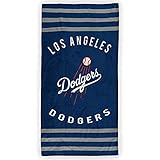 The Northwest Company MLB Los Angeles Dodgers Striped Beach Towel, 30 x 60-inches