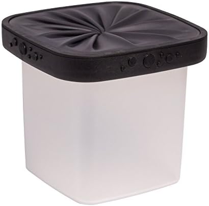 Neolid Storage Container - Unique, Innovative, Stylish, Leak-Proof, Lidless Design - Bpa Free (Lucie Black)