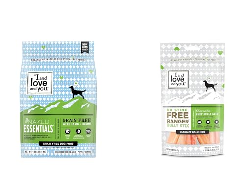 "I And Love And You" No Stink! Bully Stick + Naked Essentials Lamb & Bison