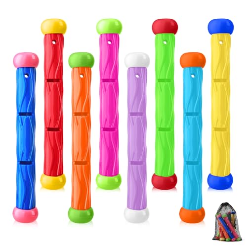 8 Pcs Diving Pool Toys with Storage Bag