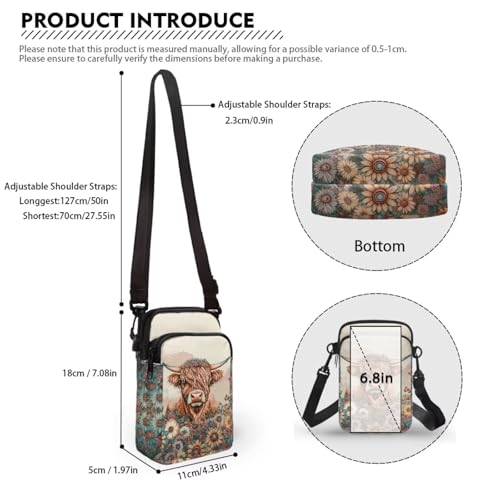 Image of Xpyiqun Small Crossbody Bag Women Phone Purses Sling Shoulder Handbag Cross Body Pouch Wallet Bags