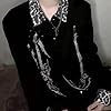 Erqiroc Goth Long Sleeve Shirts Grunge Leopard Pri... #3