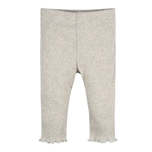 Gerber Baby Girls' 3-Pack Pull-On Knit Leggings, Pink White Gray, 12 Months #TOP3