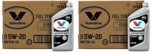 Image of Valvoline Advanced Full Synthetic SAE 5W-20 Motor Oil 1 QT, Case of 6 (Pack of 2)
