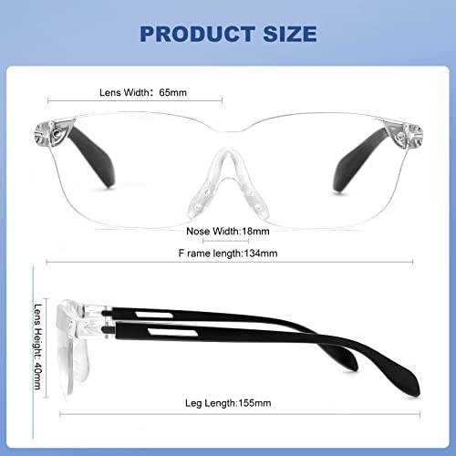 160% Magnifying Glass for Close Work Hobby Craft Reading Jewelry Sewing Repair for Readers Women Men Elderly OS8601 - Image 3