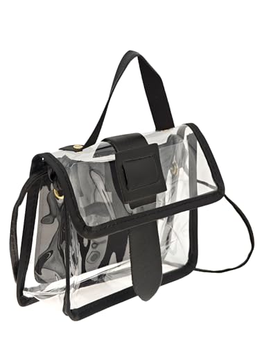 Women's Transparent PVC Shoulder Handbag Chain Crossbody Bags Clutch Purses Casual Bag2