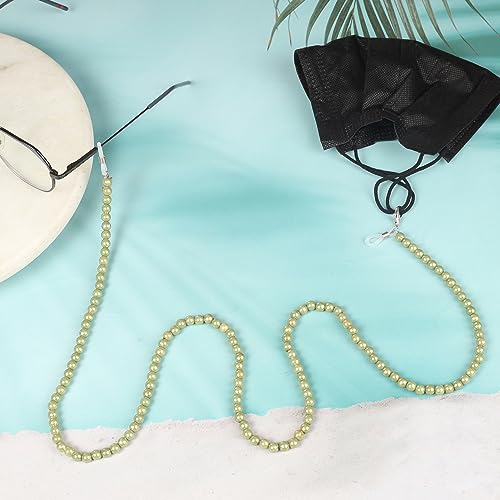 Image of Unisex Specs Holder Hook & Loop Anit Slip Eyewear Lanyard Beads Strap Chain