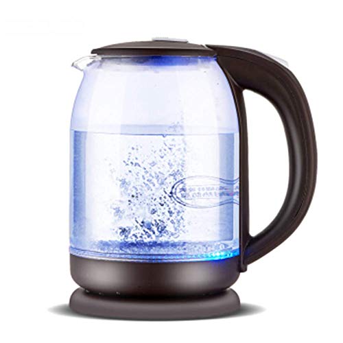 gerenic Elektrischer Glas-Wasserkocher,kabellos,1,8 L Edelstahl-Wasserkocher,Blaue Beleuchtung,LED-Licht…